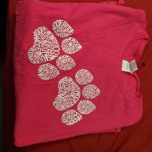 Woof Paw Printed Ladies Shirt